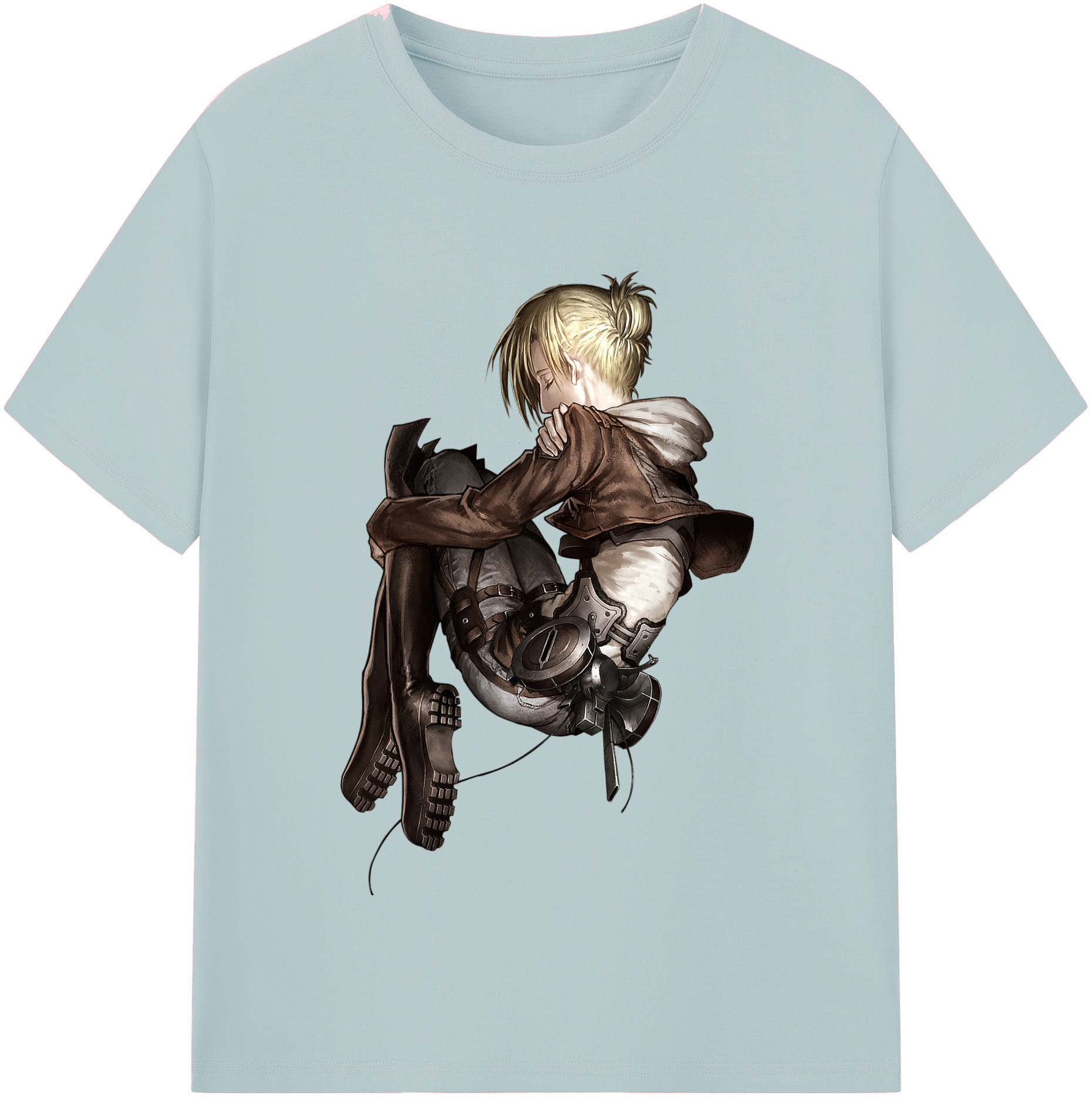 （画像用） 進撃の巨人 アニ・レオンハート Attack on Titan Annie Leonhart 綿100％半袖Tシャツ（フロントプリント）